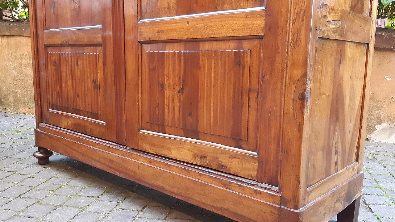 Lombard walnut wardrobe, mid-19th century 2