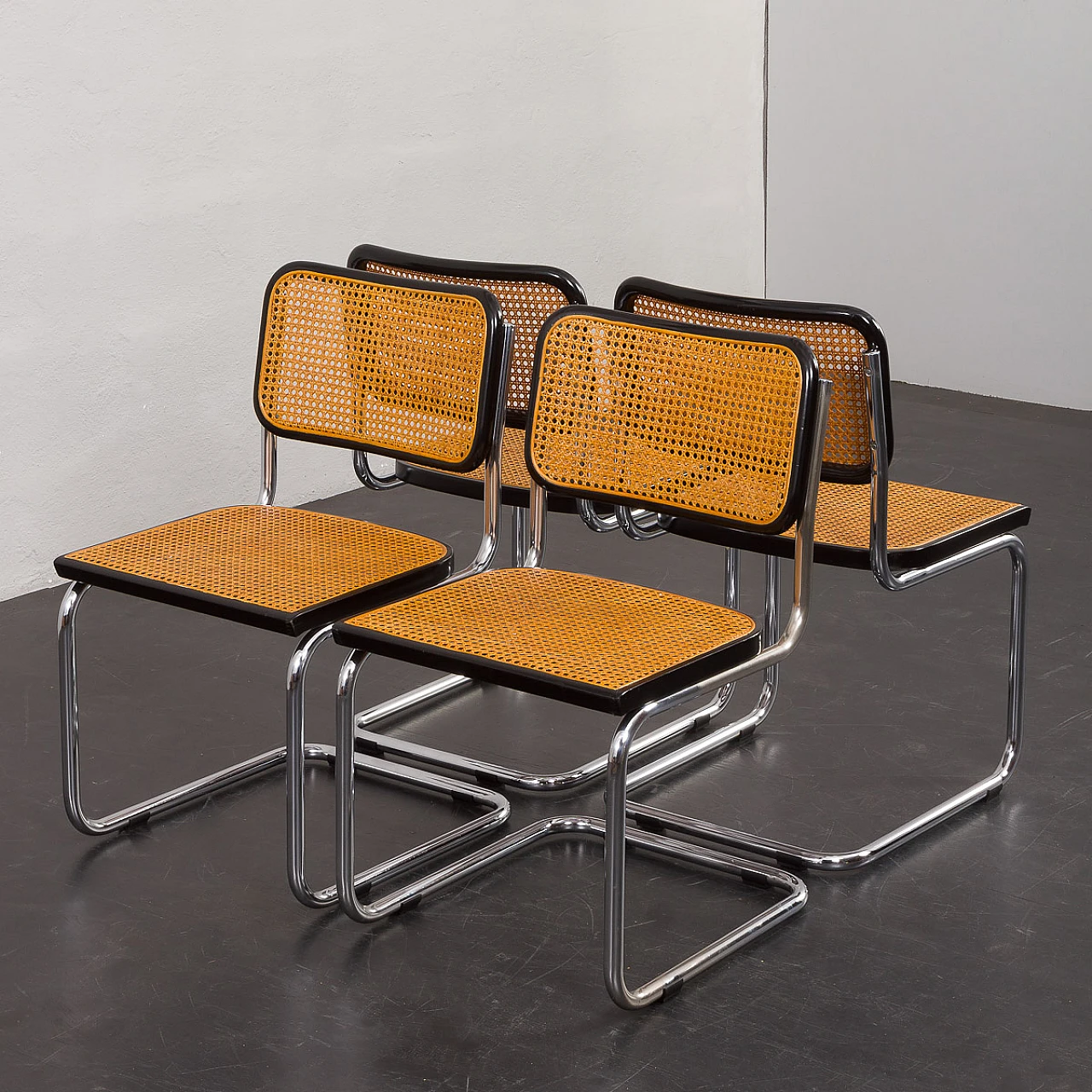 4 Cesca chairs by Marcel Breuer, 1970s 4