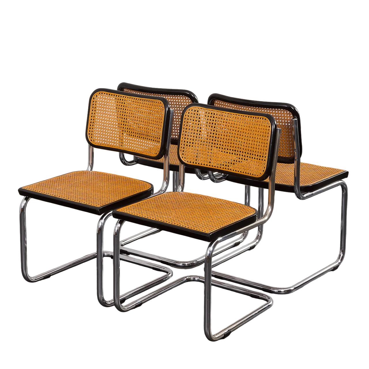 4 Cesca chairs by Marcel Breuer, 1970s 21