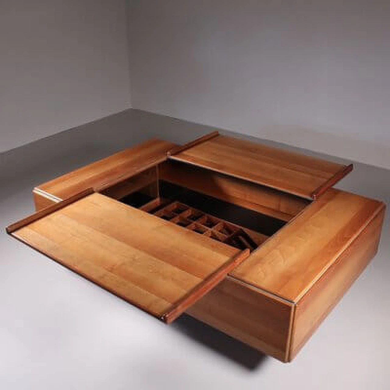 Wooden coffee table by Stildomus, 1950s 6