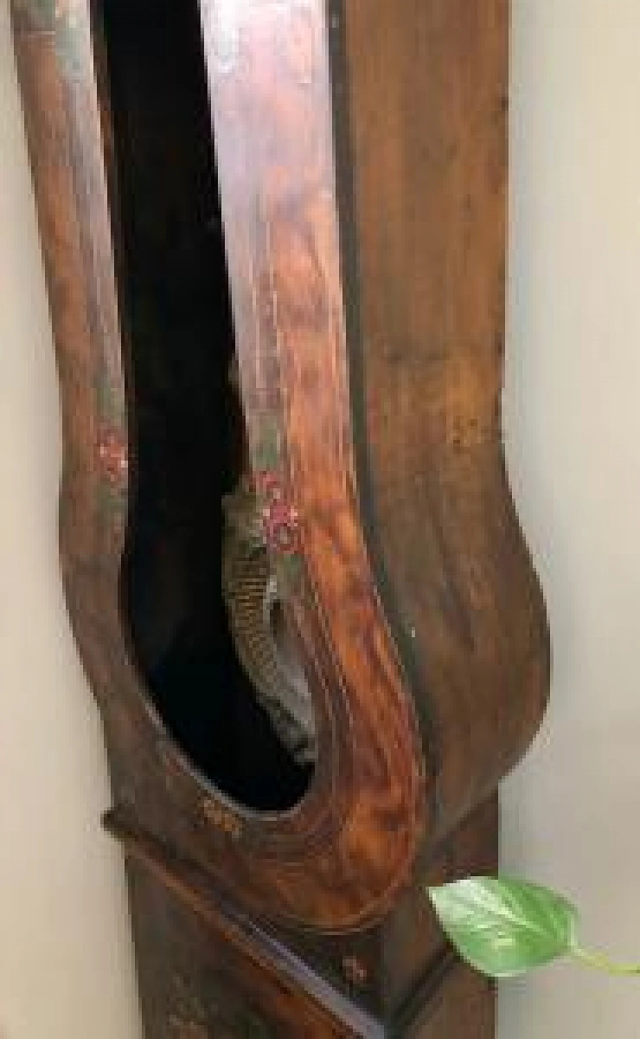 Wooden floor clock with inlaid case, 18th century 4