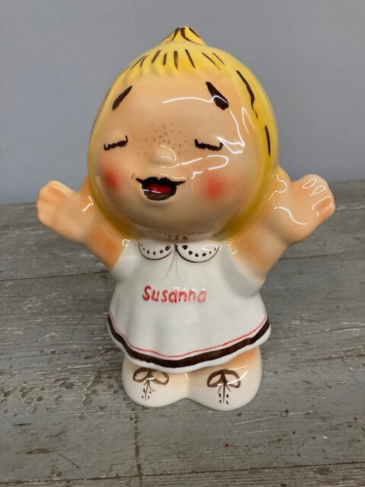 Susanna Tutta Panna hand painted ceramic figurine, 1970s 10