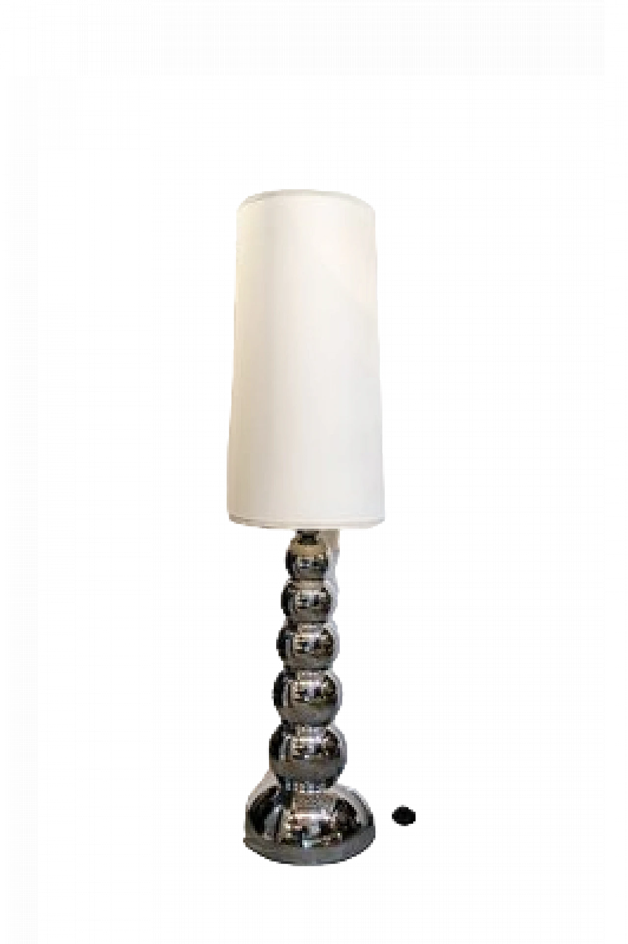 Lampada da terra con base in acciaio cromato di Reggiani, anni '70 6