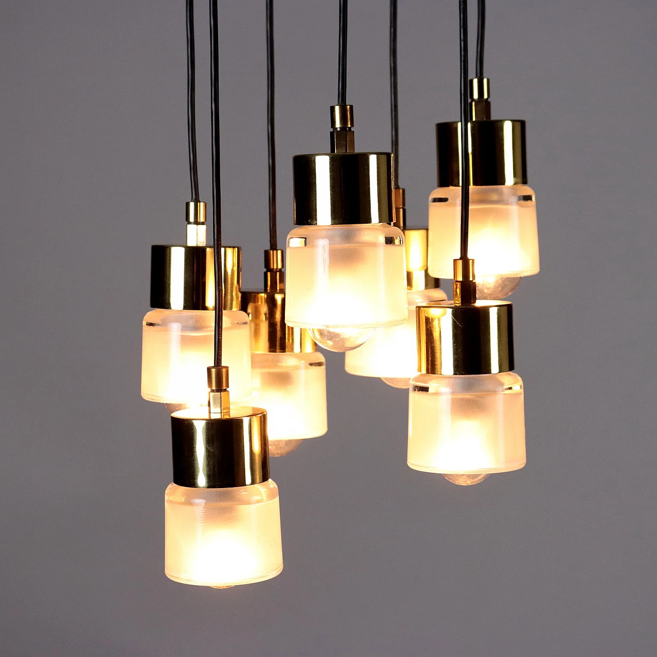 Ceiling lamp 4458 di Giuseppe Ostuni per Oluce, anni '50 3