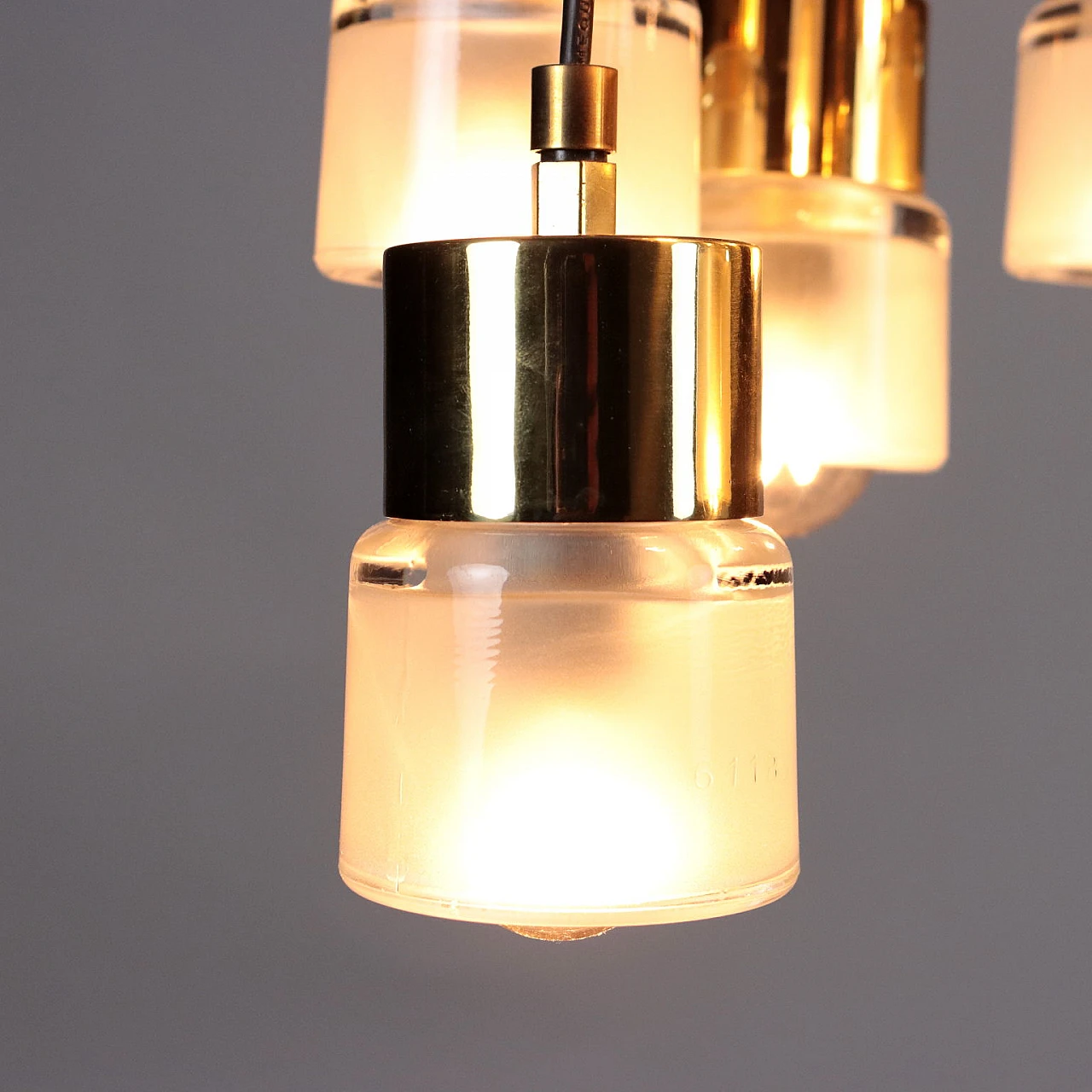 Ceiling lamp 4458 di Giuseppe Ostuni per Oluce, anni '50 4