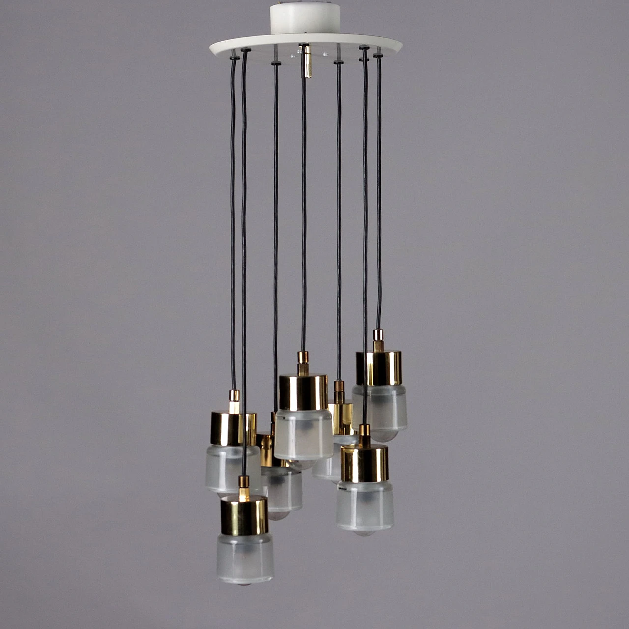 Ceiling lamp 4458 di Giuseppe Ostuni per Oluce, anni '50 6