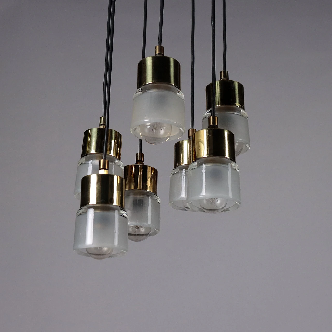 Ceiling lamp 4458 di Giuseppe Ostuni per Oluce, anni '50 7