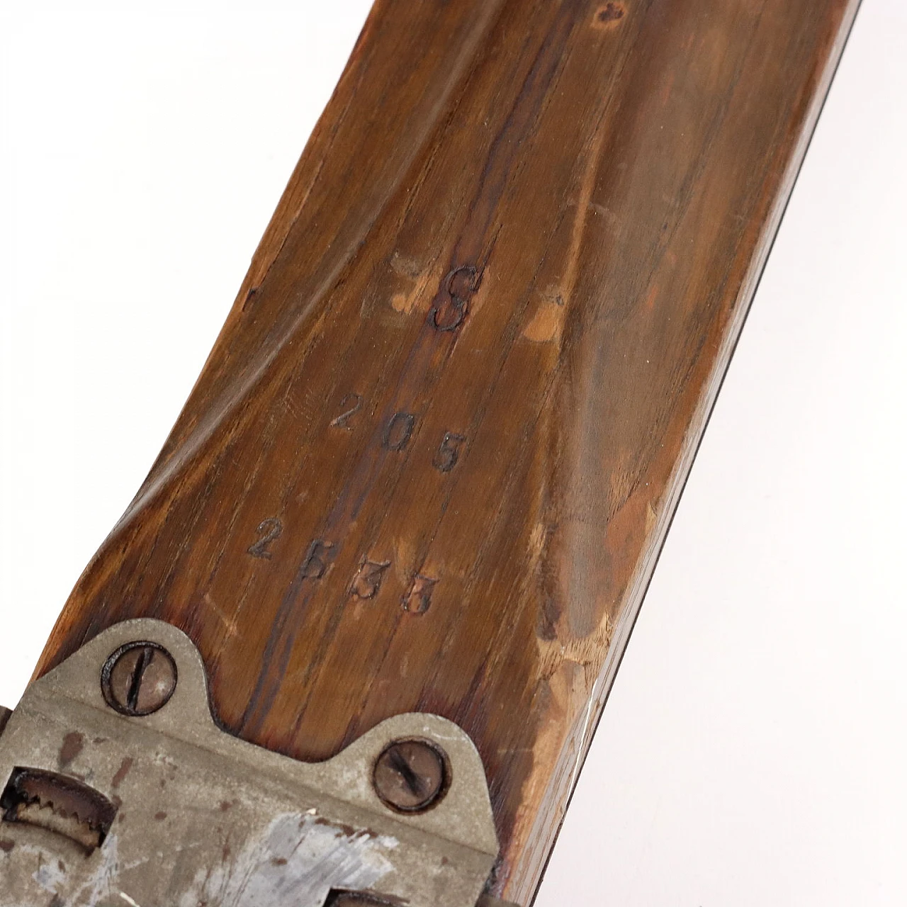 Wooden skis by Delca, 1930s 8