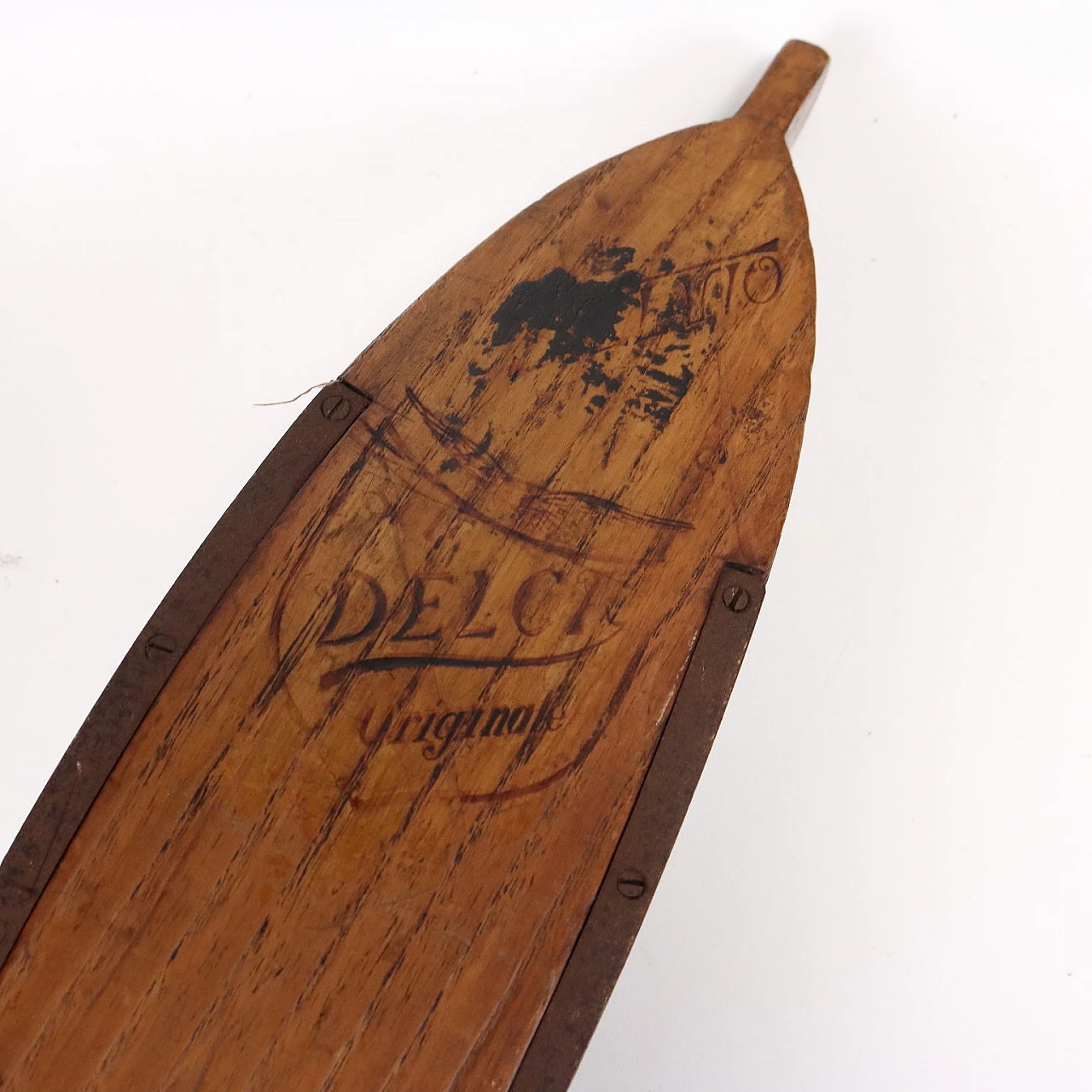 Wooden skis by Delca, 1930s 9
