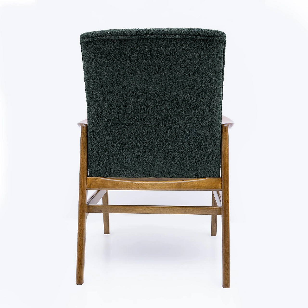 Green bouclè armchair by Gio Ponti for Cassini, 1960s 7