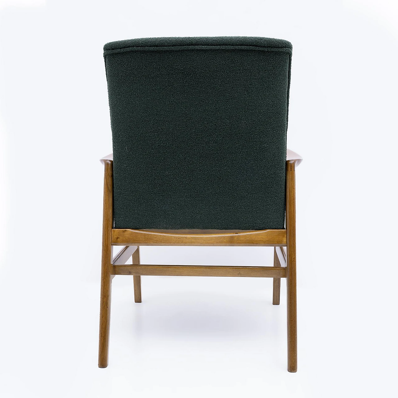 Poltrona in bouclè verde di Gio Ponti per Cassini, anni '60 7