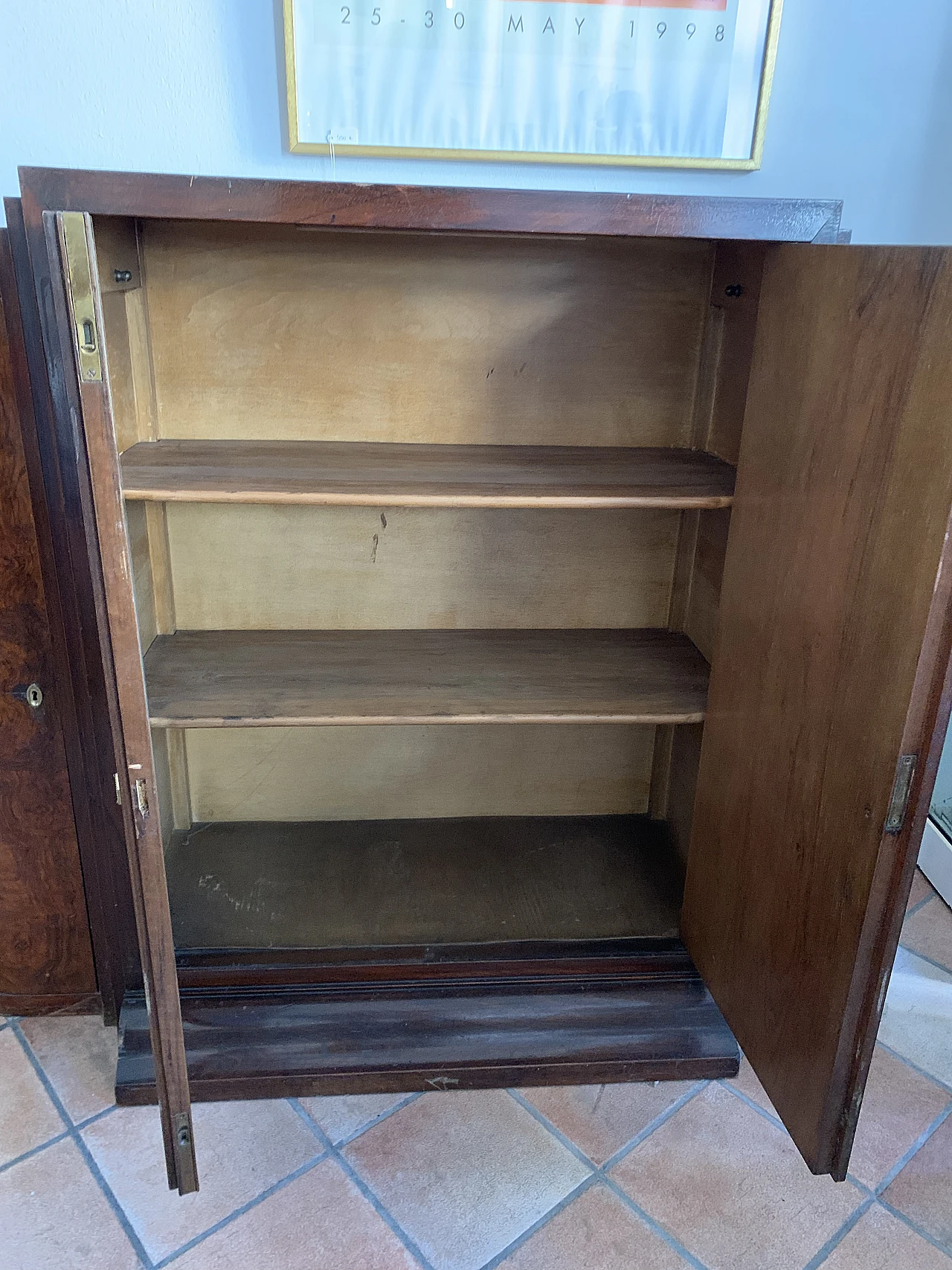 Wooden sideboard with four doors, 1930s 2