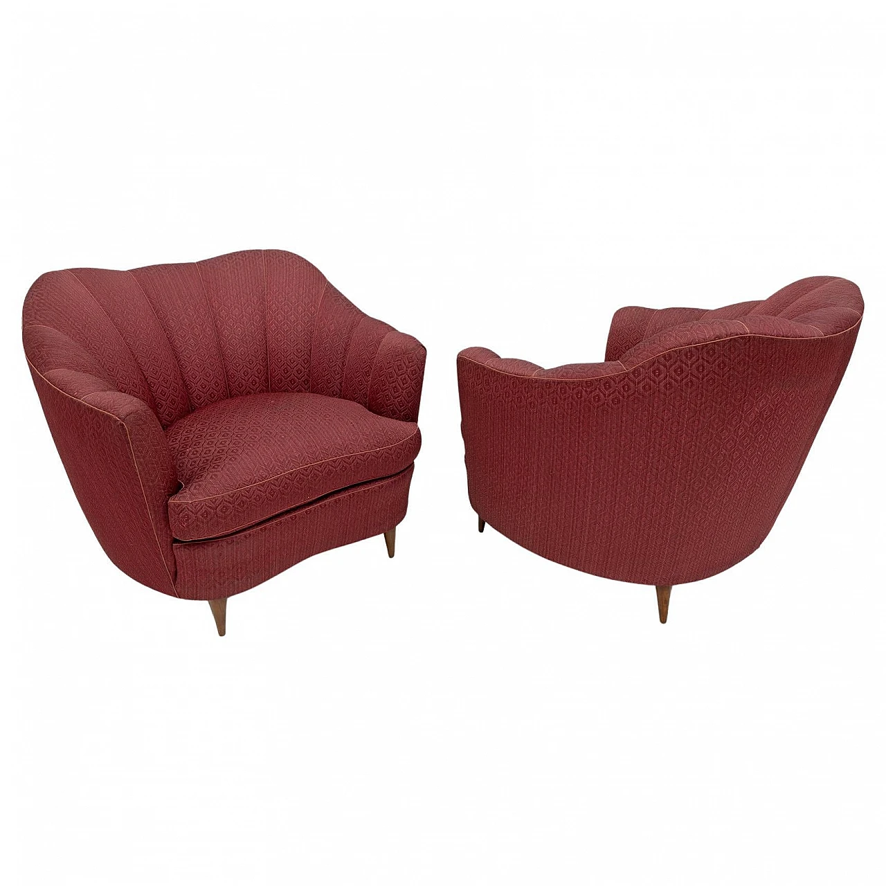 Pair of armchairs by Gio Ponti for Casa e Giardino, 1950s 1