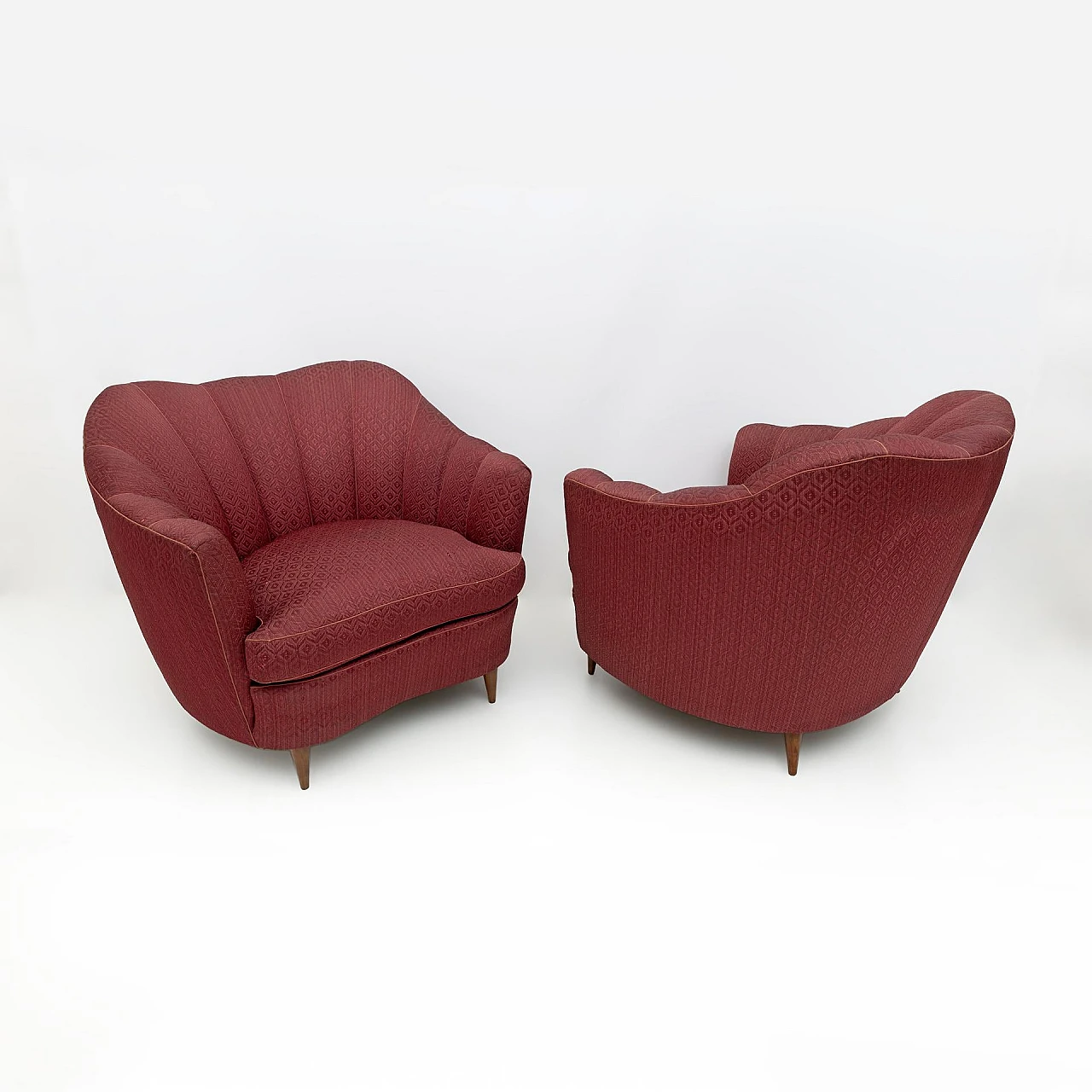 Pair of armchairs by Gio Ponti for Casa e Giardino, 1950s 9