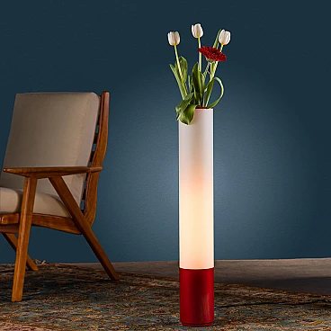 Luminous flower vase 2483/1 by Max Ingrand for Fontana Arte, 1960s