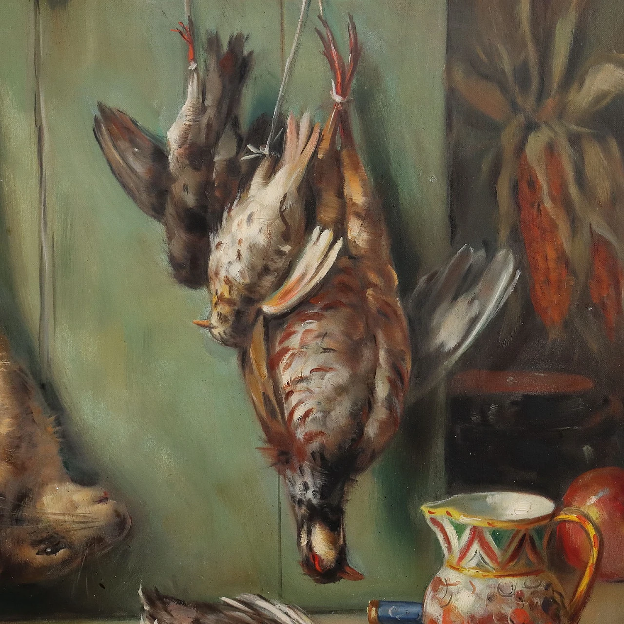 Alfio Paolo Graziani, Natura morta con cacciagione, olio su tela 3