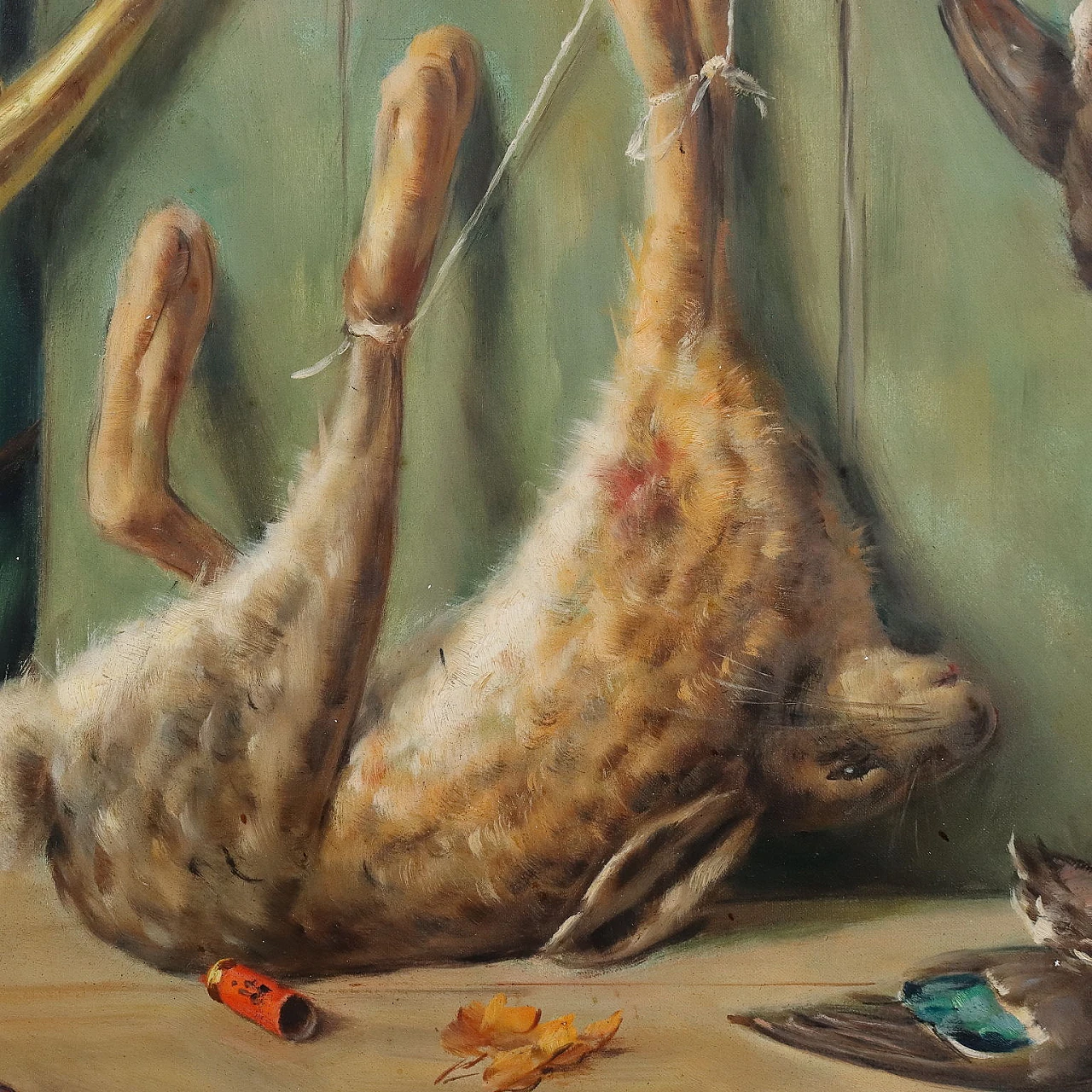 Alfio Paolo Graziani, Natura morta con cacciagione, oil on canvas 4