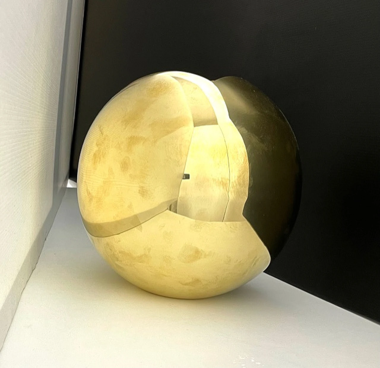 Brass zase sculpture by Giuliano Malimpensa, 2000s 4