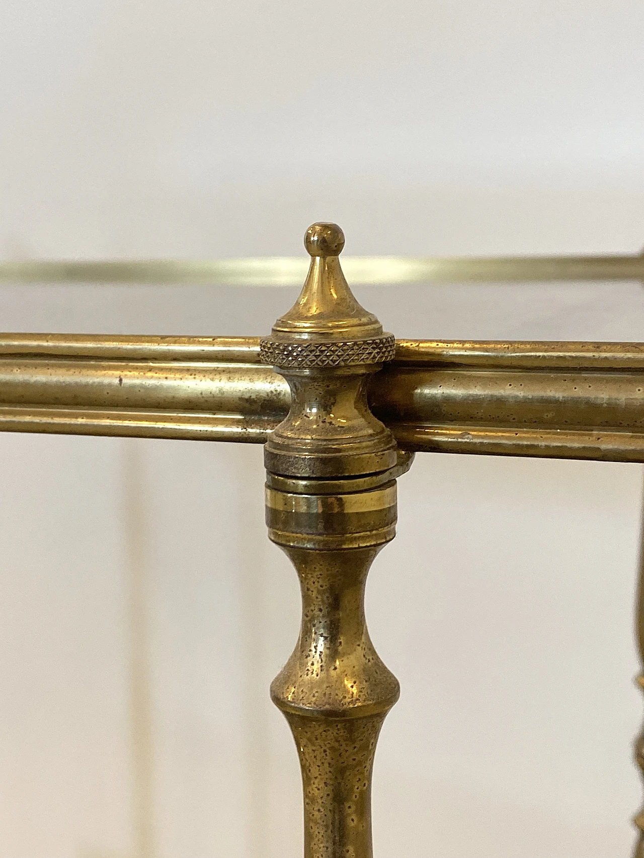 Brass and glass bar cart, 1960s 4