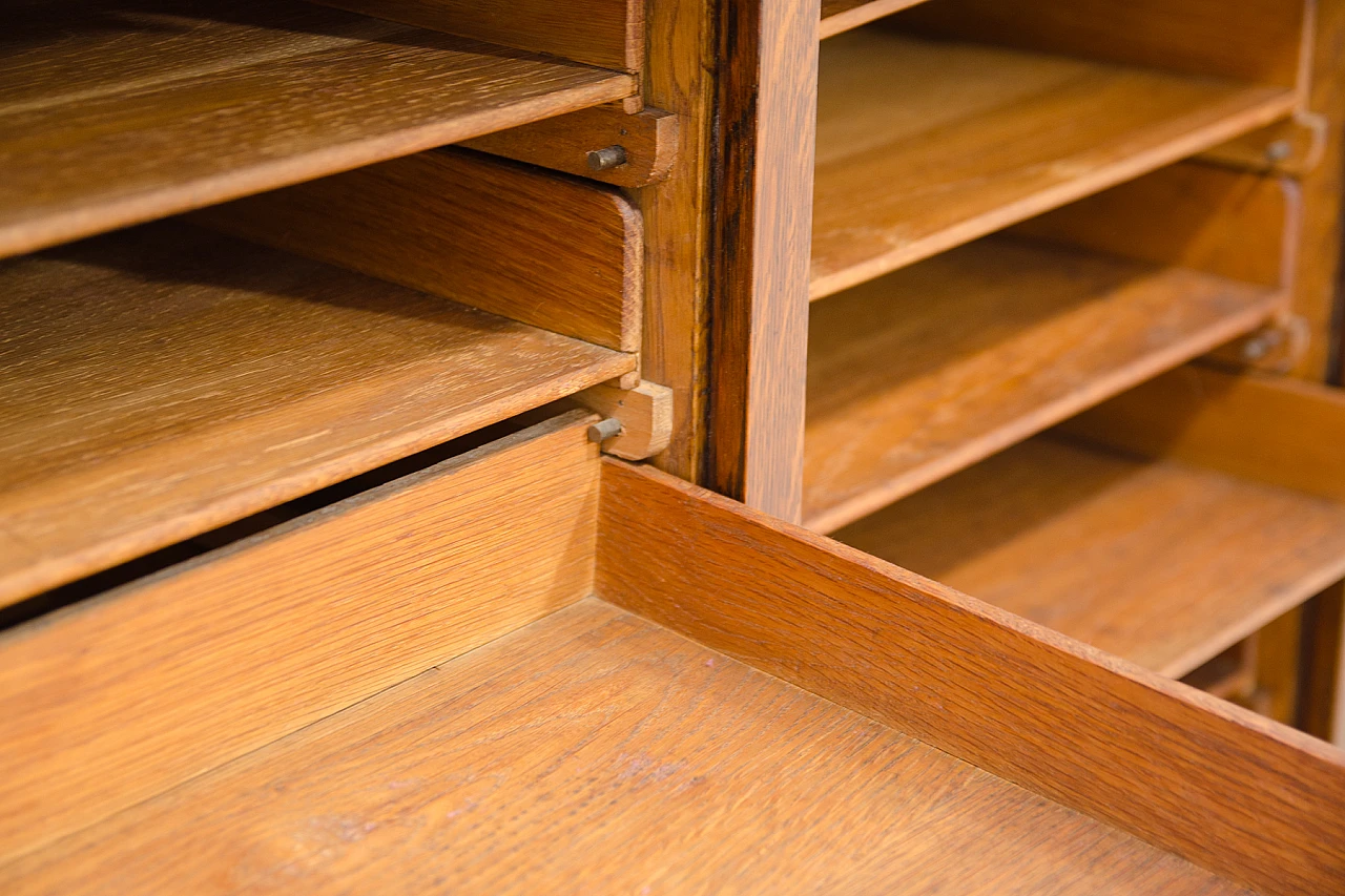 Czechoslovakian beech double shutter filing cabinet, 1930s 15