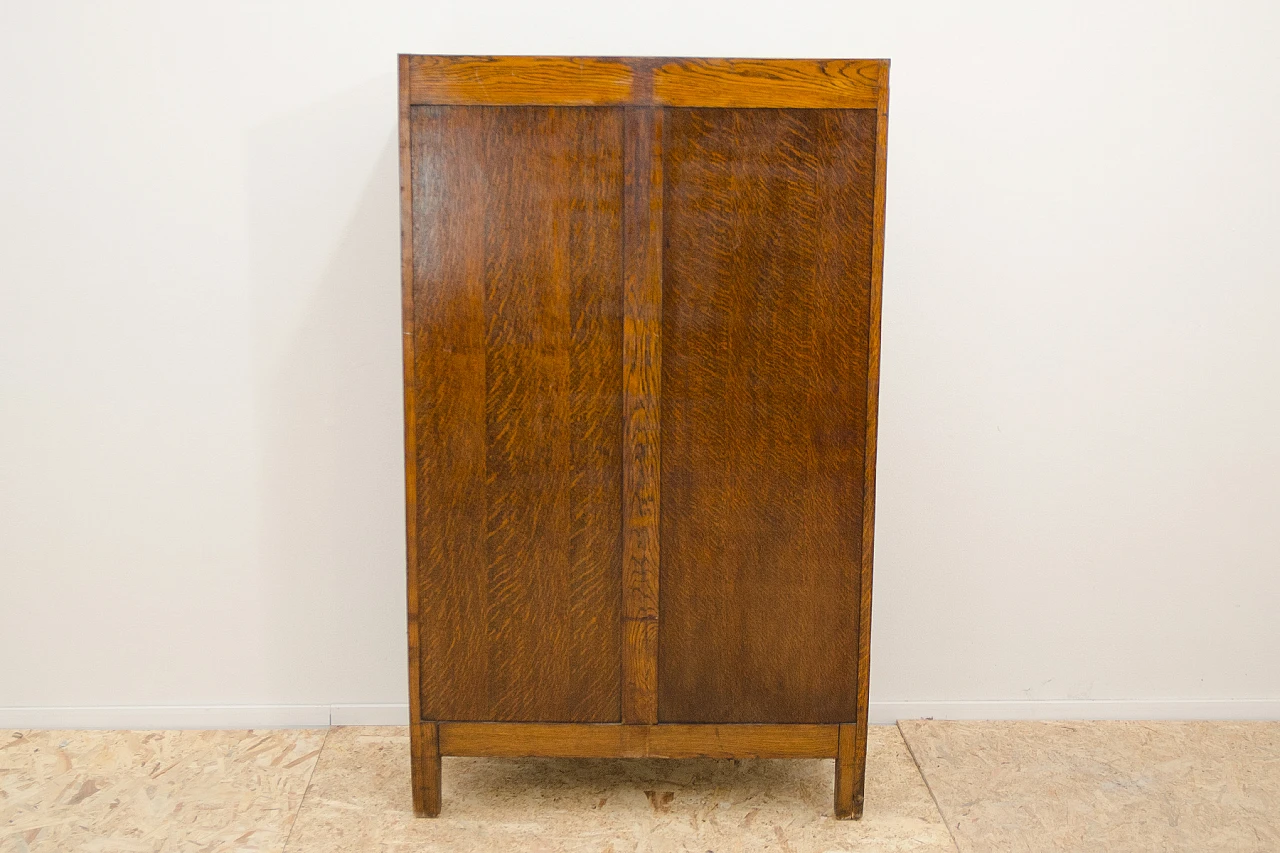 Czechoslovakian beech double shutter filing cabinet, 1930s 18