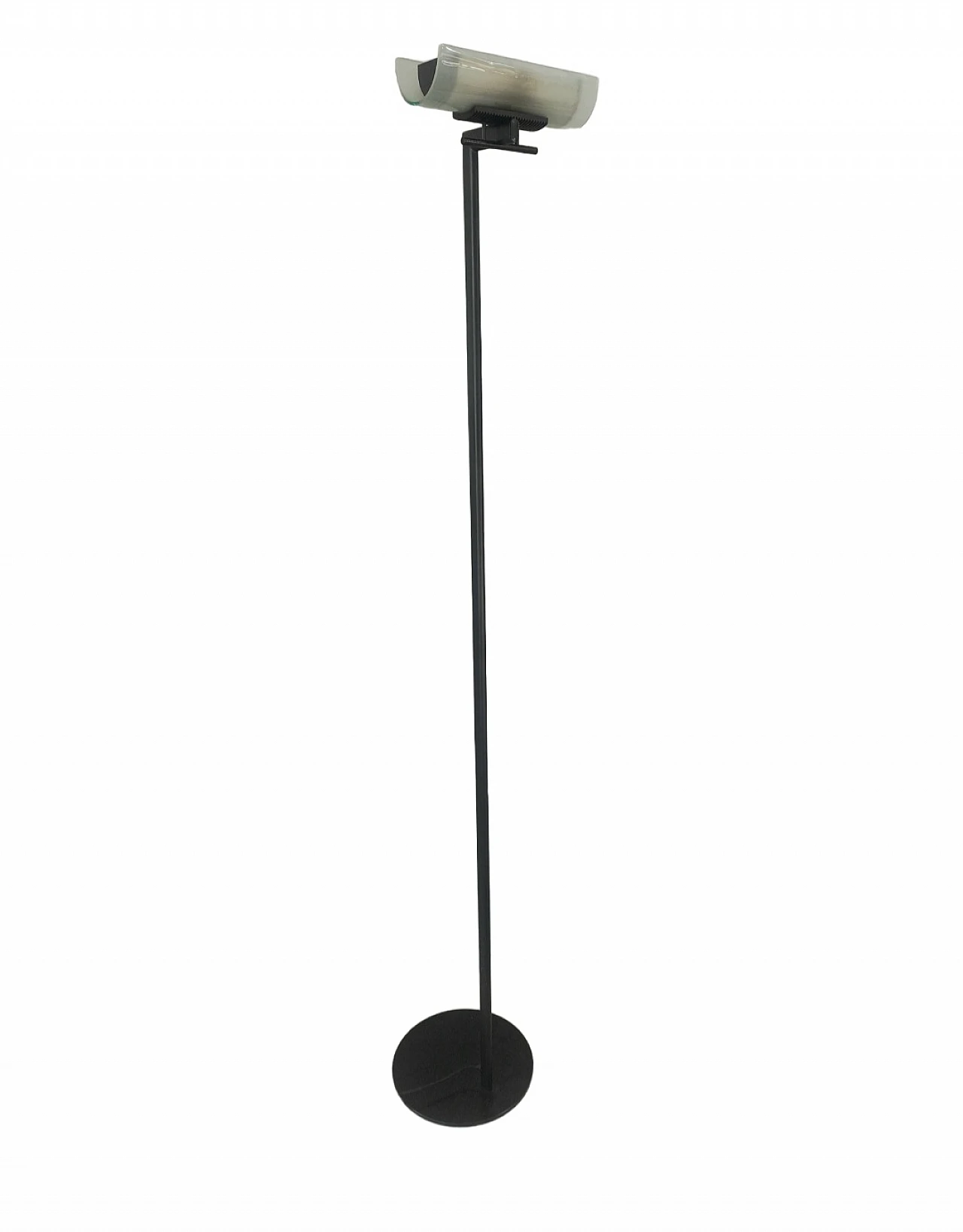 Babila floor lamp in sandblasted glass by Lamperti, 1980s 1