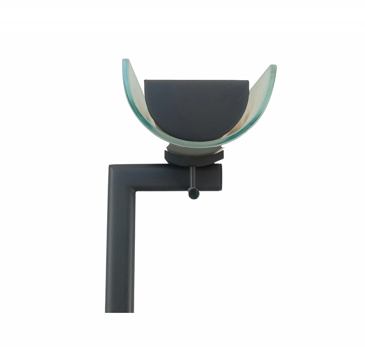 Babila floor lamp in sandblasted glass by Lamperti, 1980s 3