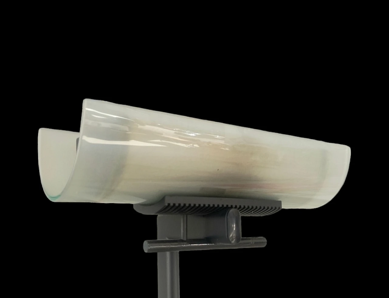 Babila floor lamp in sandblasted glass by Lamperti, 1980s 5