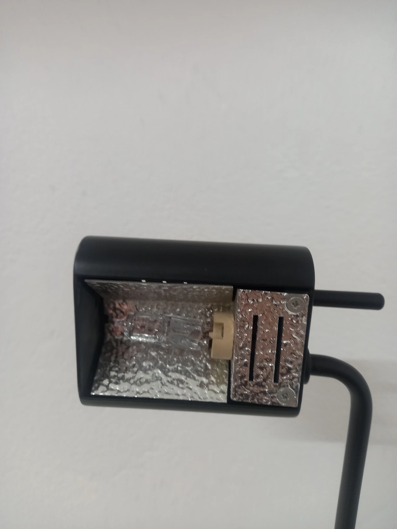 Lampada da tavolo in metallo laccato nero di Lami Progetti, anni '80 6