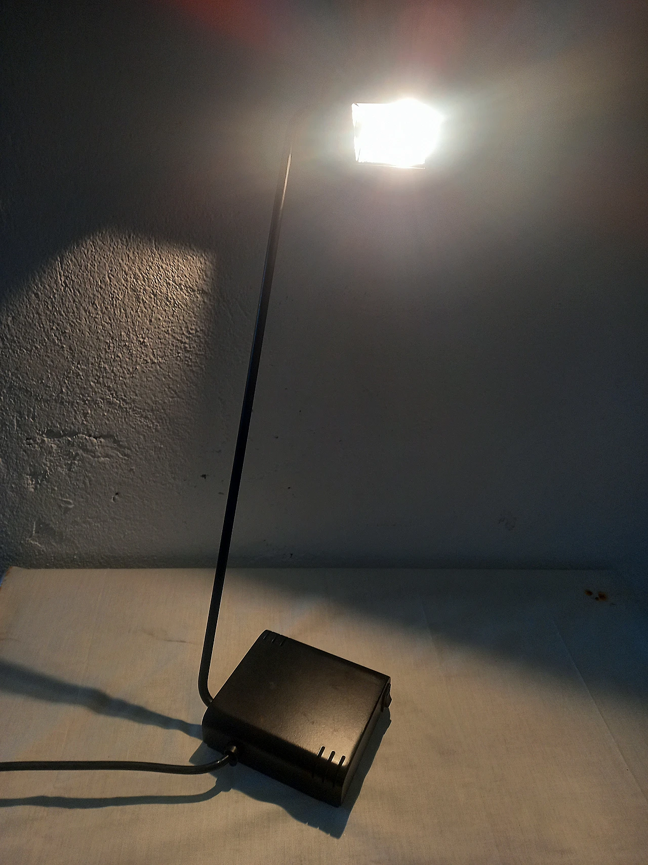 Lampada da tavolo in metallo laccato nero di Lami Progetti, anni '80 7