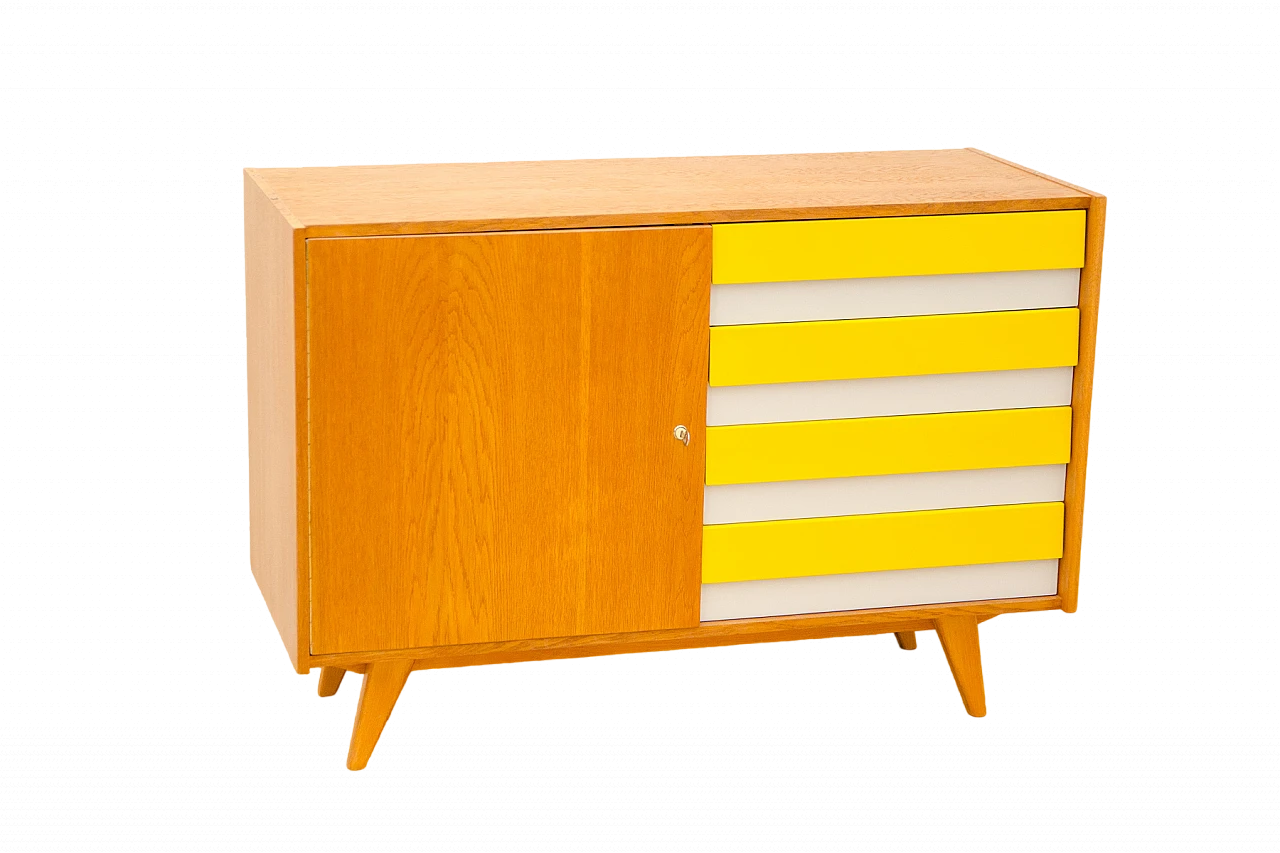 U-458 sideboard by Jiří Jiroutek for Interiér Praha, 1960s 23