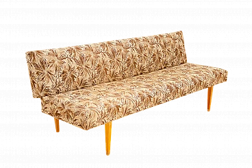 Beech and fabric sofa bed by Miroslav Navrátil, 1960s