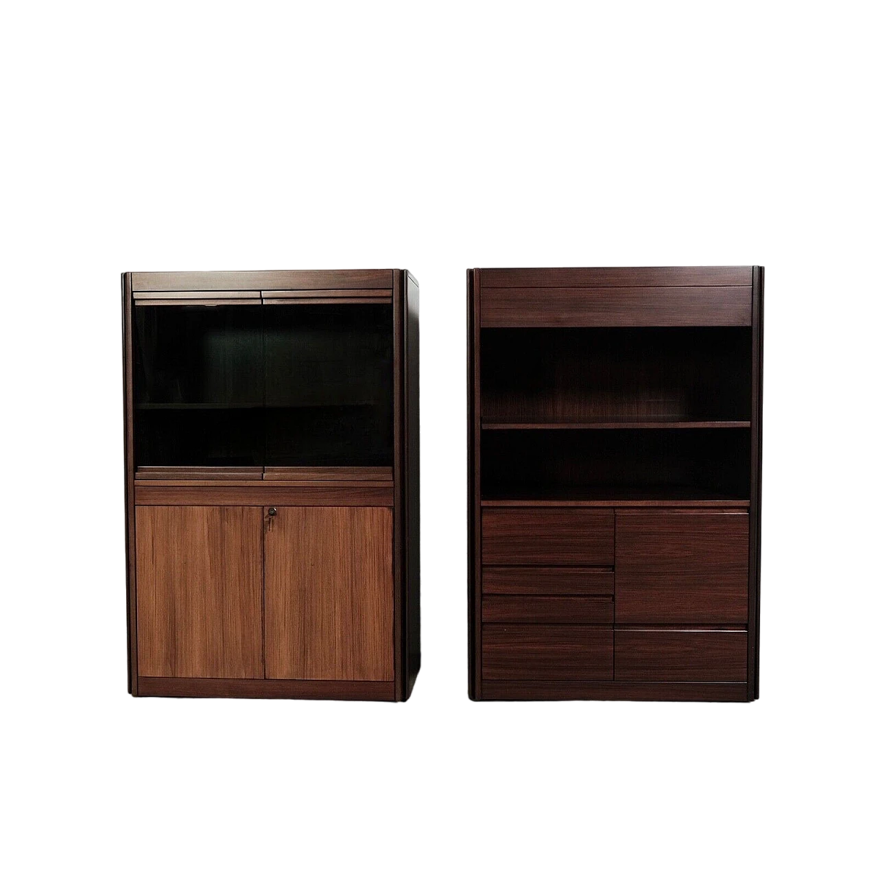 Pair of 4D modular sideboards by Mangiarotti for Molteni, 1960s 25