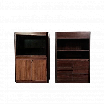 Pair of 4D modular sideboards by Mangiarotti for Molteni, 1960s