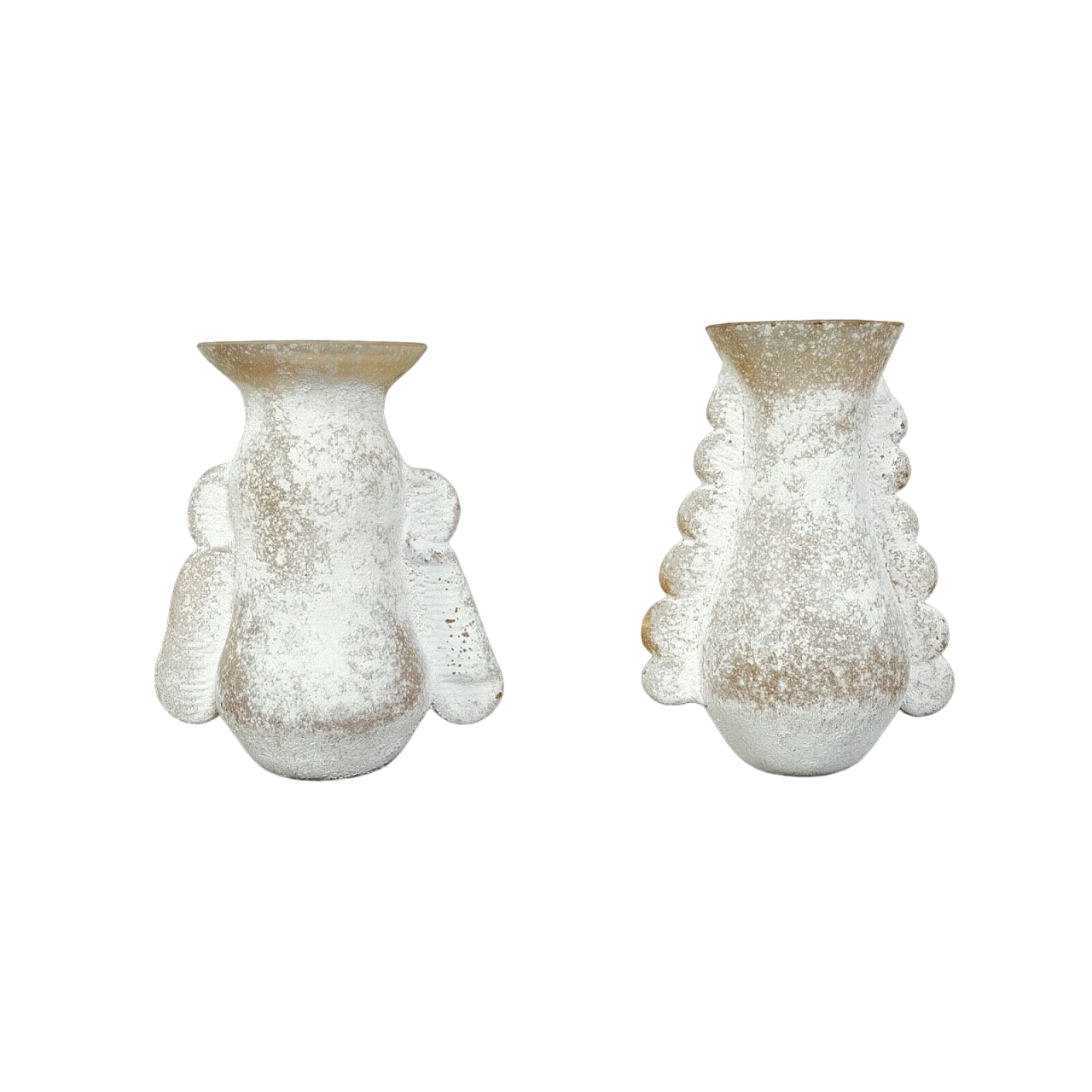 Coppia di vasi in vetro scavo di V. Rigattieri per Seguso, anni '70 13