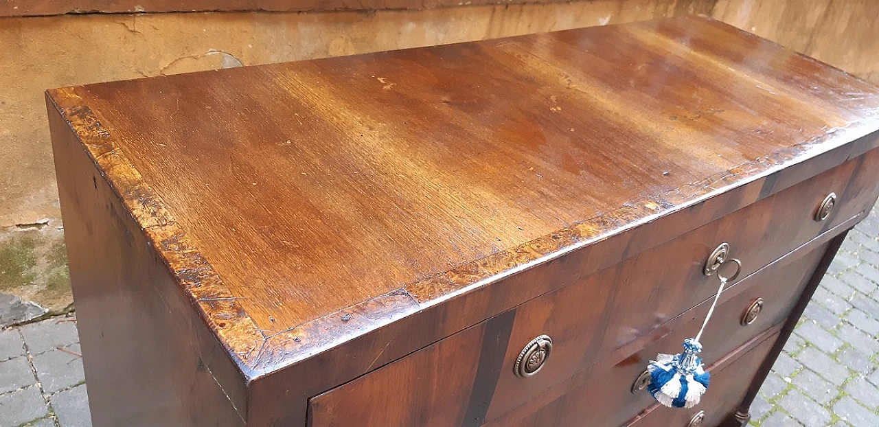 Empire Venetian walnut dresser, first half of the 19th century 1