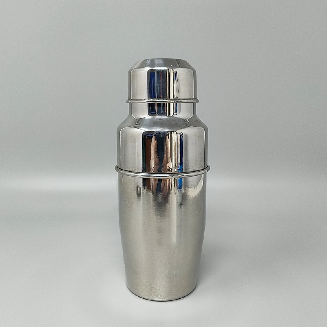 Steel & glass cocktail shaker and ice bucket by Pran, 1970s 4