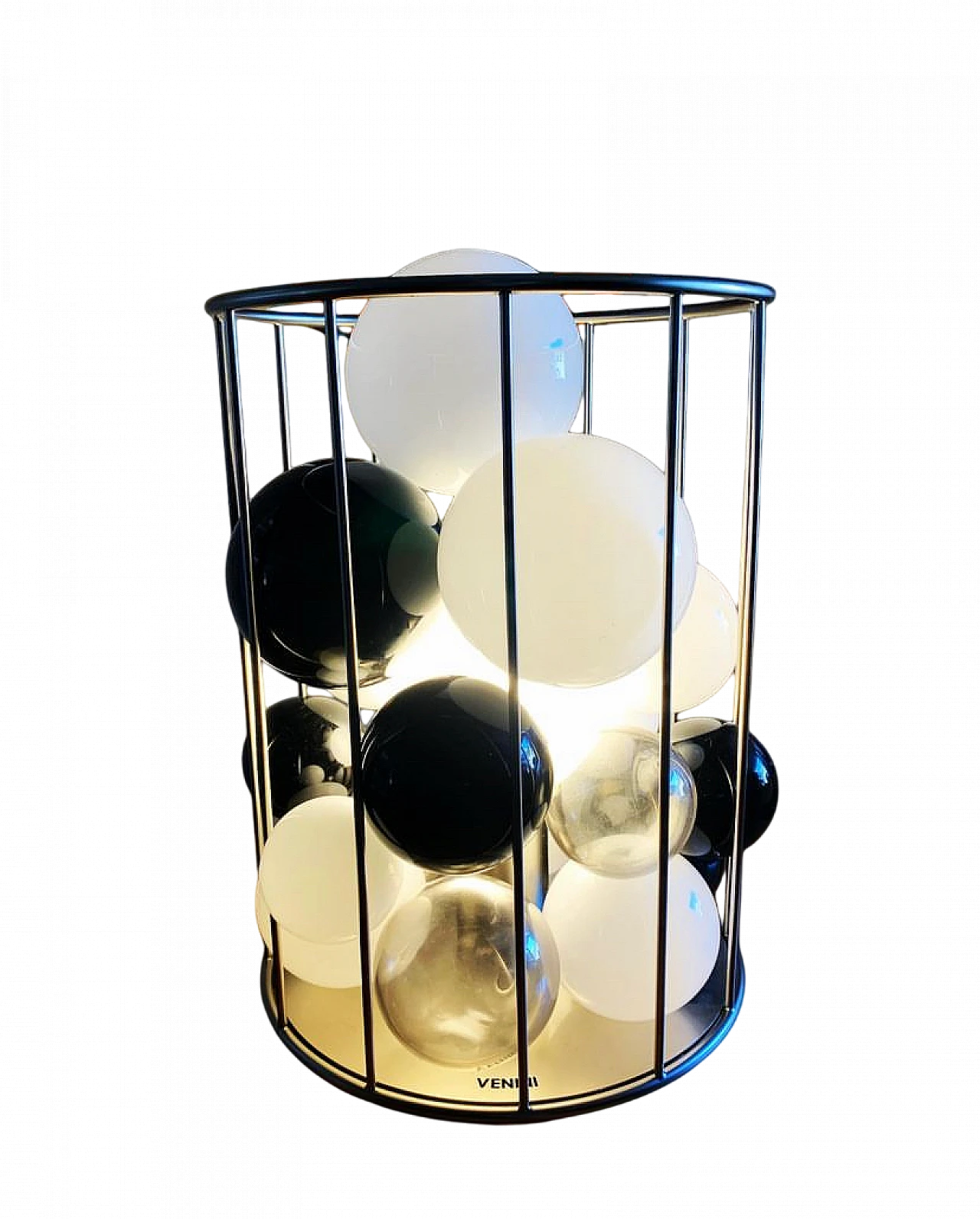 Lampada da tavolo Circo di Lune in vetro, anni '80 4