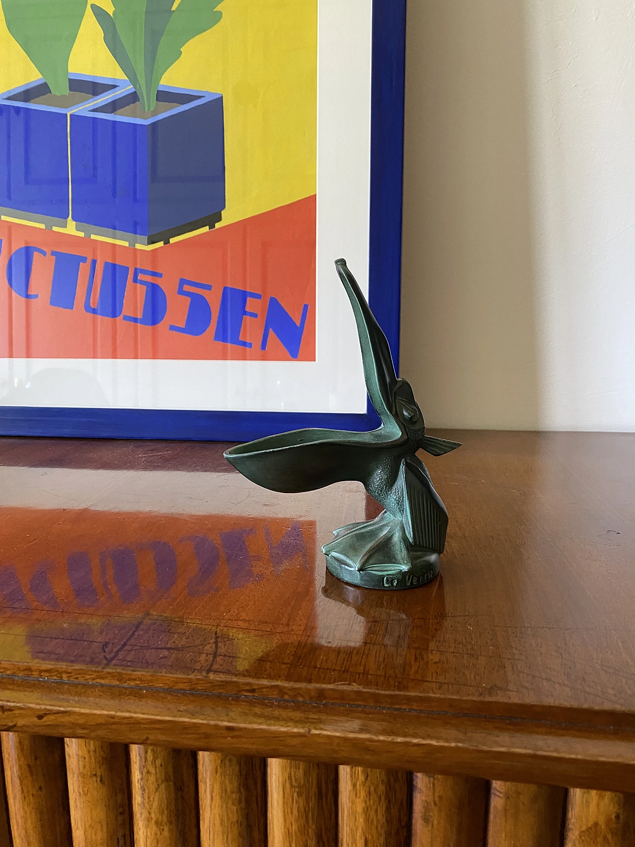 Bronze pelican-shaped ashtray by Max Le Verrier, 1920s 2