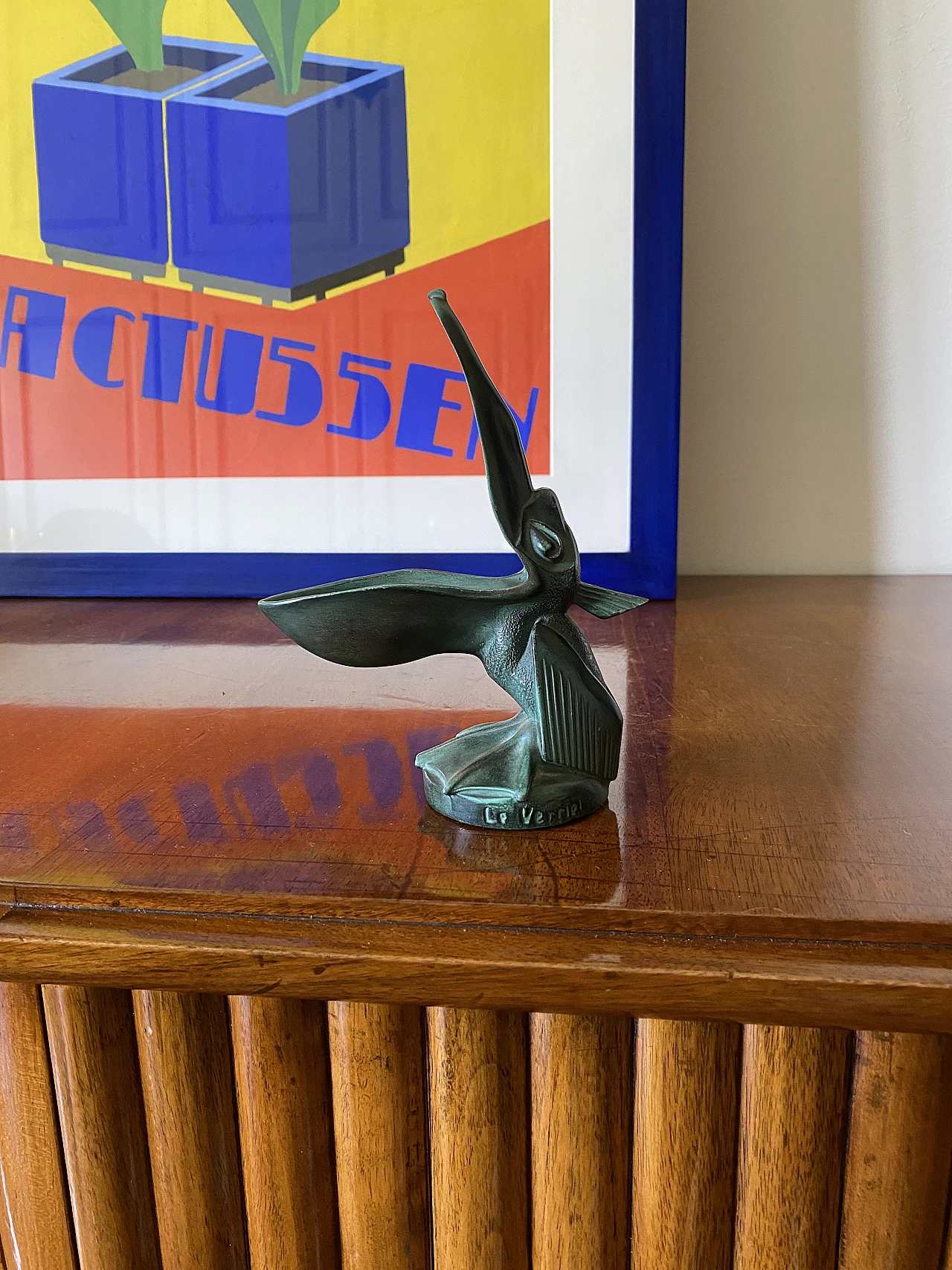 Bronze pelican-shaped ashtray by Max Le Verrier, 1920s 3
