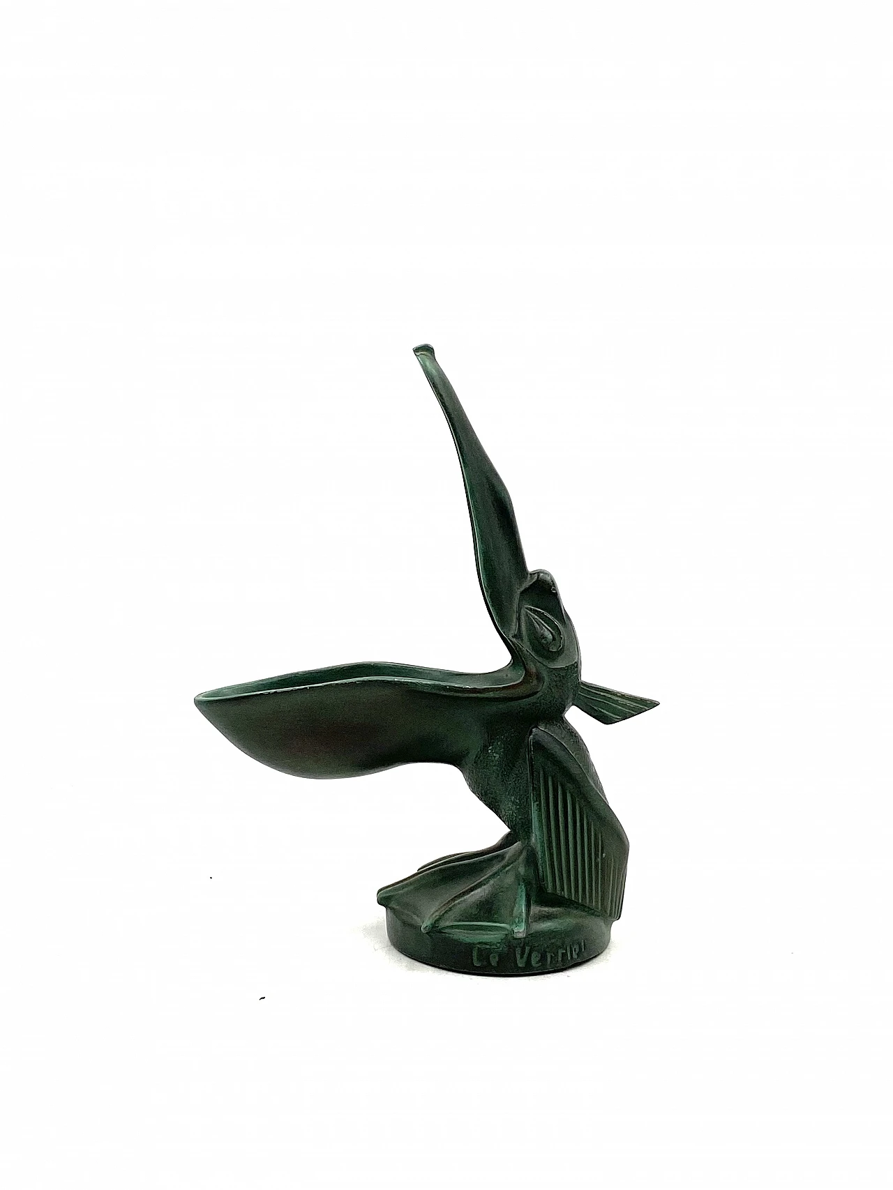 Bronze pelican-shaped ashtray by Max Le Verrier, 1920s 7