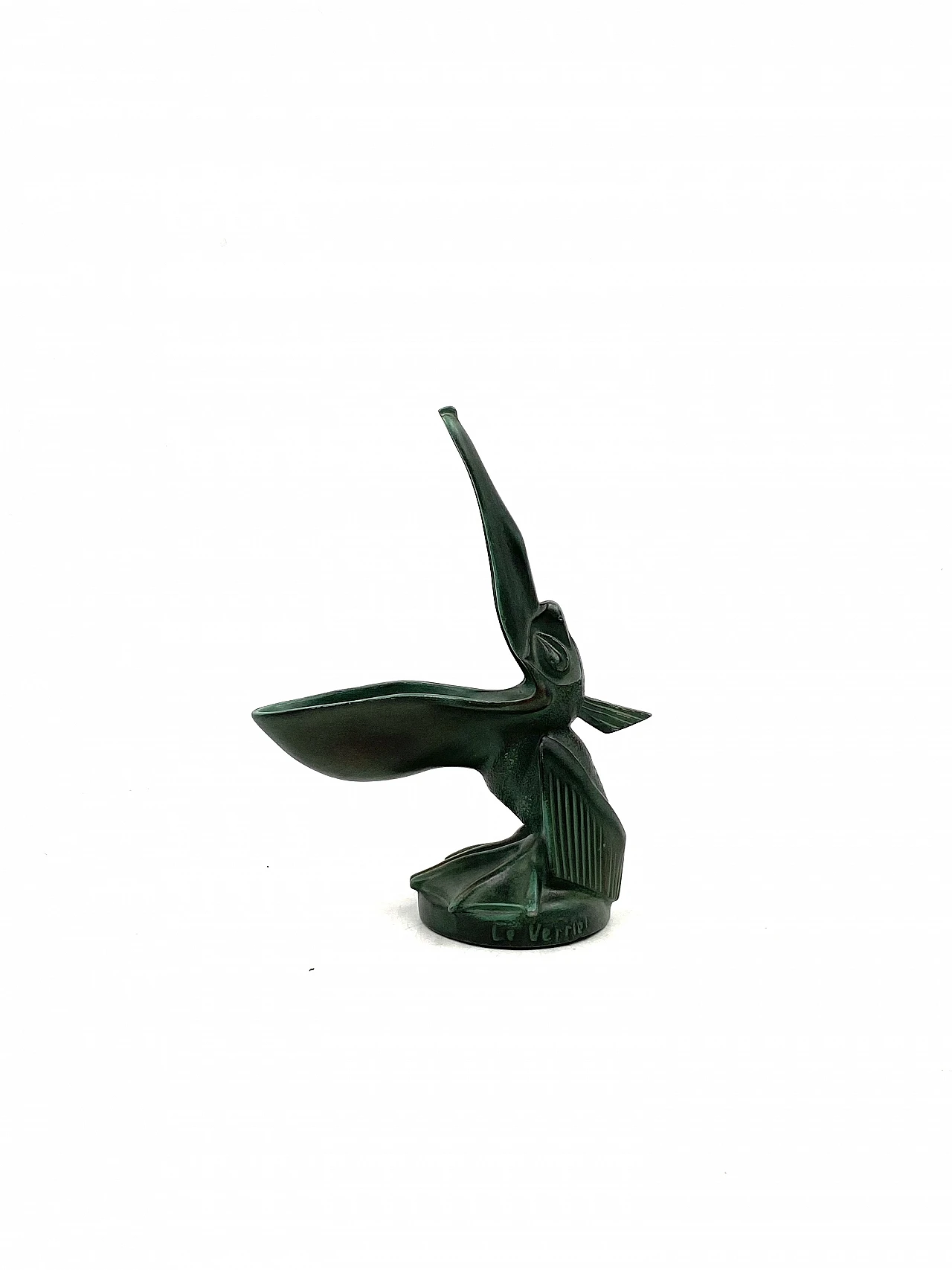 Bronze pelican-shaped ashtray by Max Le Verrier, 1920s 8