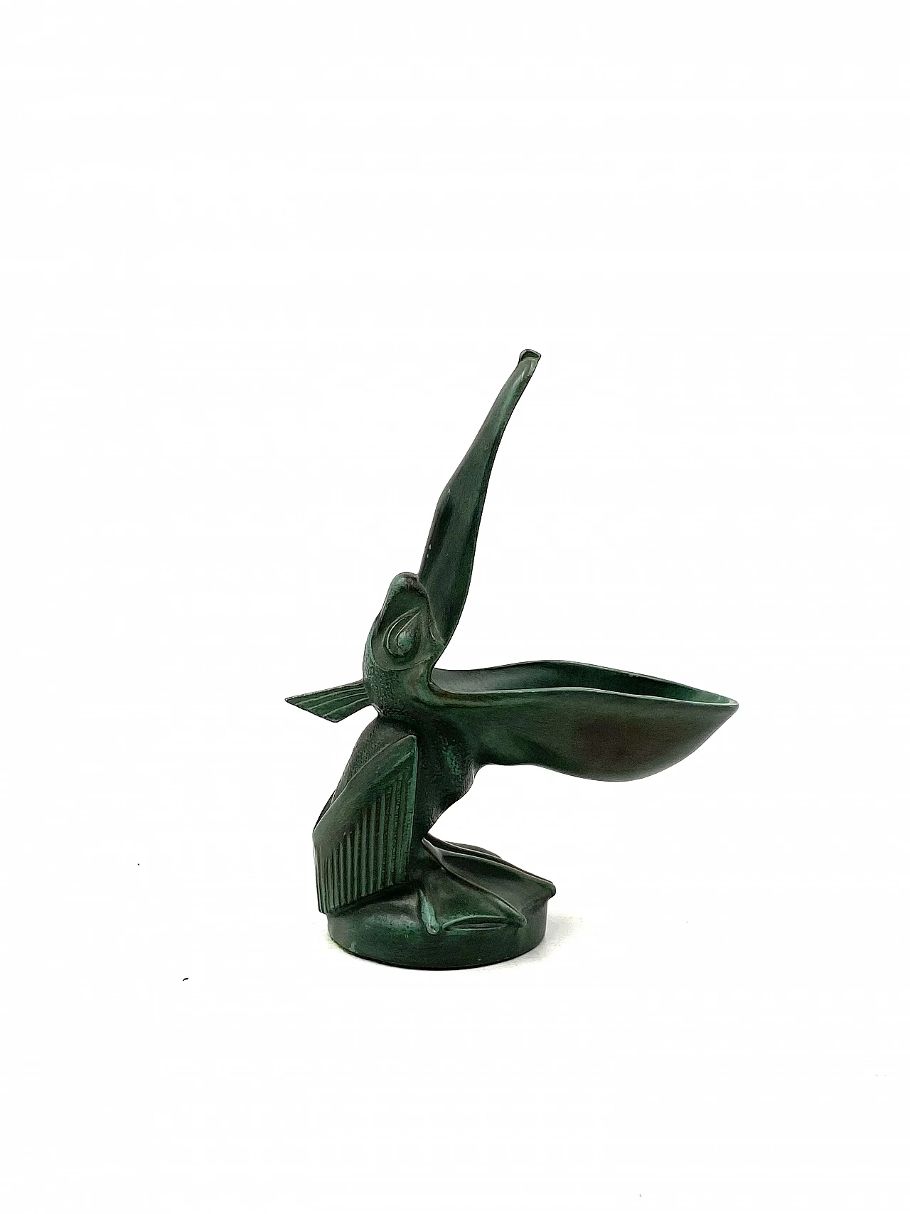 Bronze pelican-shaped ashtray by Max Le Verrier, 1920s 12