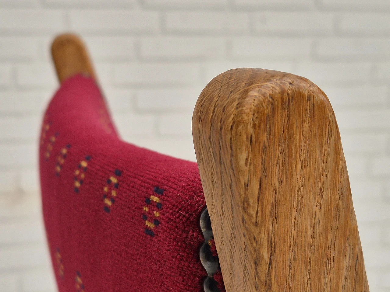 6 Sedie da pranzo danesi in legno di quercia, anni '70 11