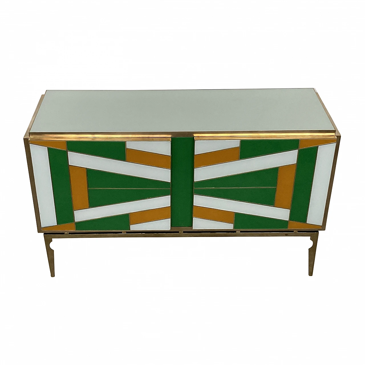 Multicoloured Murano glass sideboard, 1980s 2
