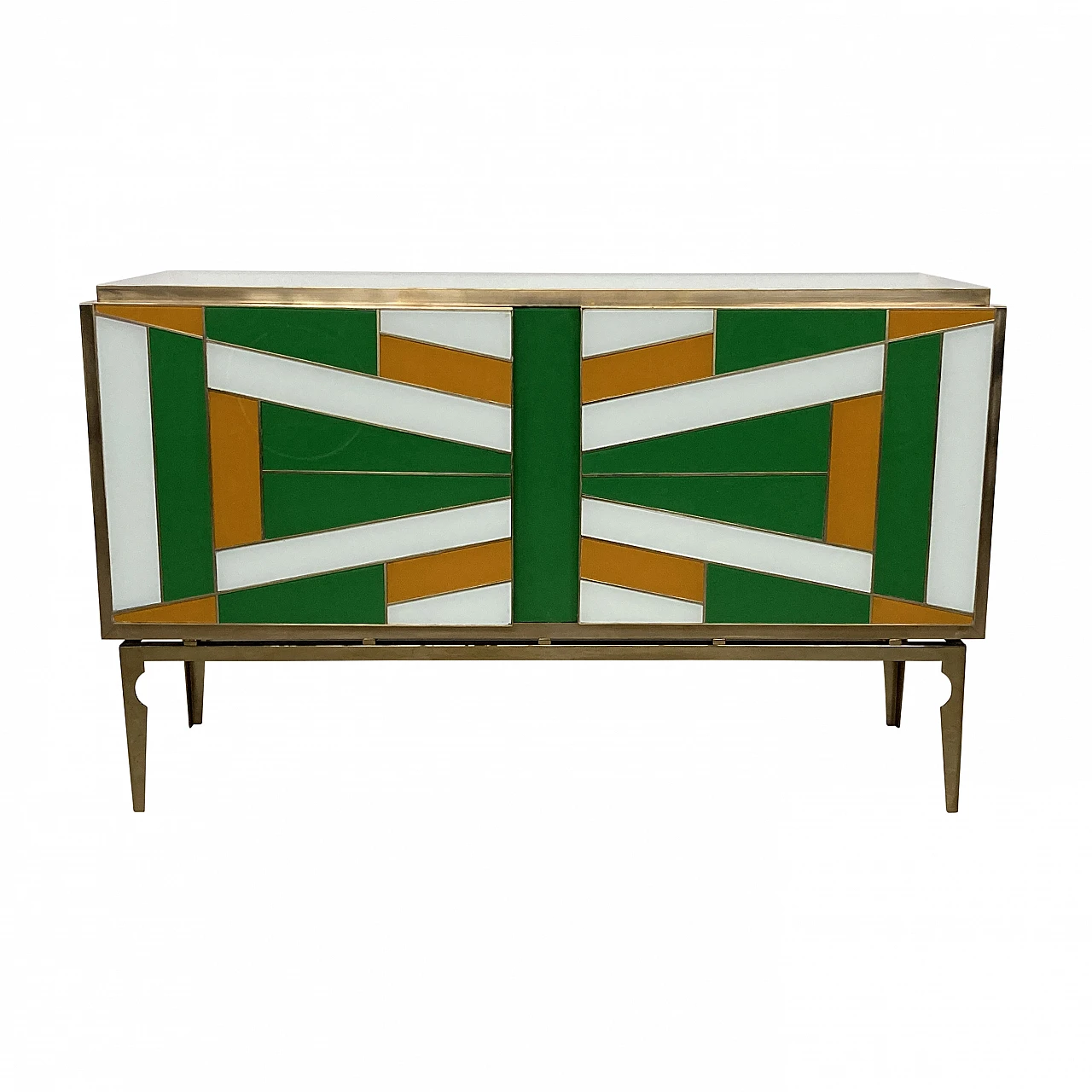 Multicoloured Murano glass sideboard, 1980s 5