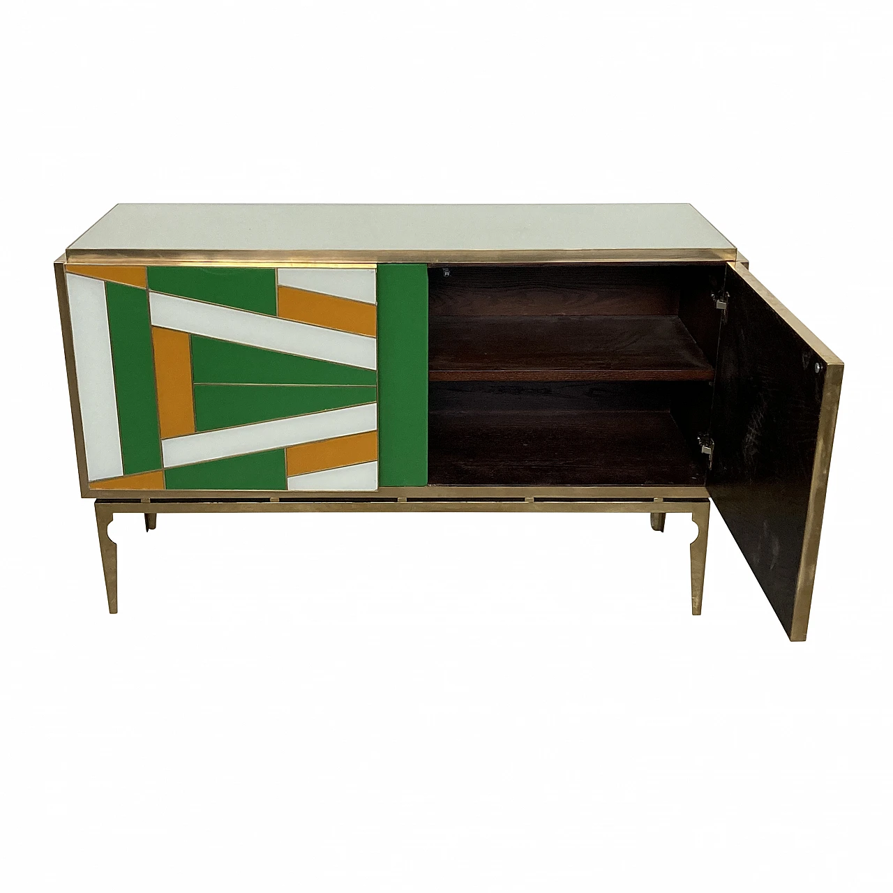 Multicoloured Murano glass sideboard, 1980s 6