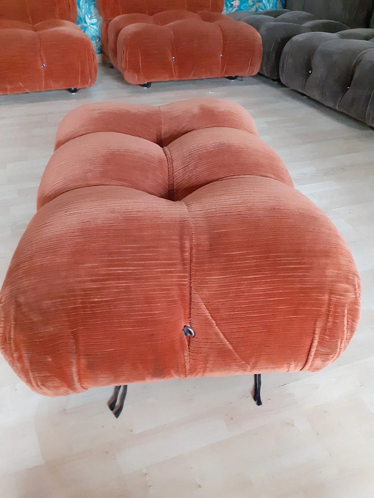 Divano modulare Camaleonda bicolore di Mario Bellini per B&B Italia, anni '70 25