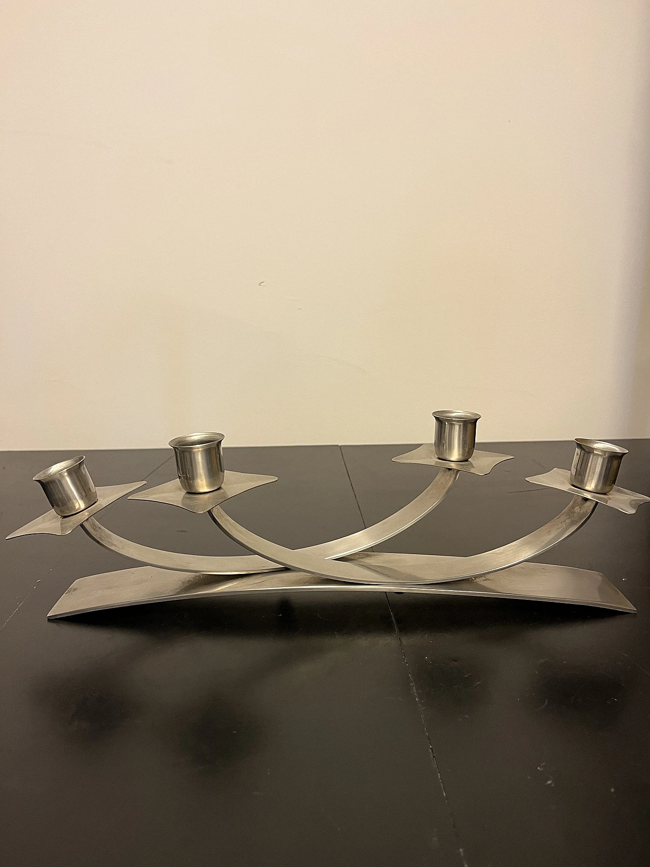 4-Armed metal candelabra 1