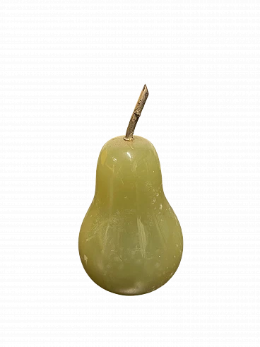 Pear in onyx stone